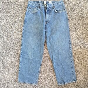 Lucky Brand Relaxed Fit Dungaree Blue Jeans Size 34
